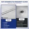 24-Inch Linear Shower Drain with Adjustable Cover & Hair Catcher