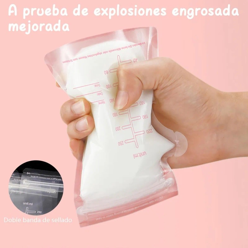 Bolsa De Almacenamiento De Leche Materna 250ml,200piezas+pen