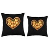 Pani Puri In A Heart Shape Throw Pillow