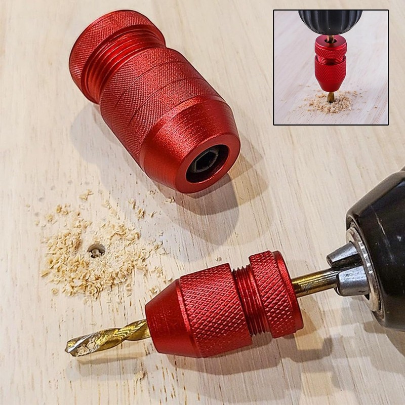 GIONAR 2 Piece Drill Depth Stop Set, Adjustable from Diameter