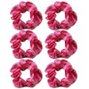OTYOU 6 Pack Shiny Polka Dots Metallic Hair Scrunchies Rich