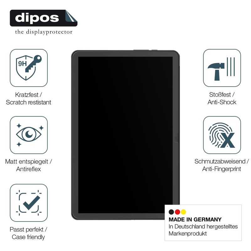 dipos I 2x Screen Protector 9H Matte Compatible with AGM