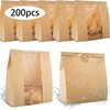 100/150/200 PCS Large Paper Bread Bags, 13.7 x 8.2 x
