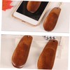 NOLITOY 1set Wooden Shoehorn Portable Shoe Lifters Comfortable Smooth Surface