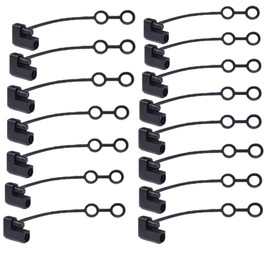 BaaSid Two Pin Plug Replacement Weather Cap,SAE Waterproof Cover Cap for DC Power Solar Automotive Connector(15Pcs)