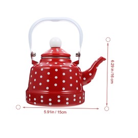NOLITOY 1Pc Thickened Enameled Teapot with Stainless Steel Filter Elegant and Design Comfortable Handle for Brewing for Home Use