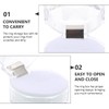 GANAZONO 20pcs Ring Case Transparent Engagement Ring Box Wedding Ring