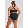 Hanna Nikole Womens High Waisted Plus Size Swimsuits Tummy Control
