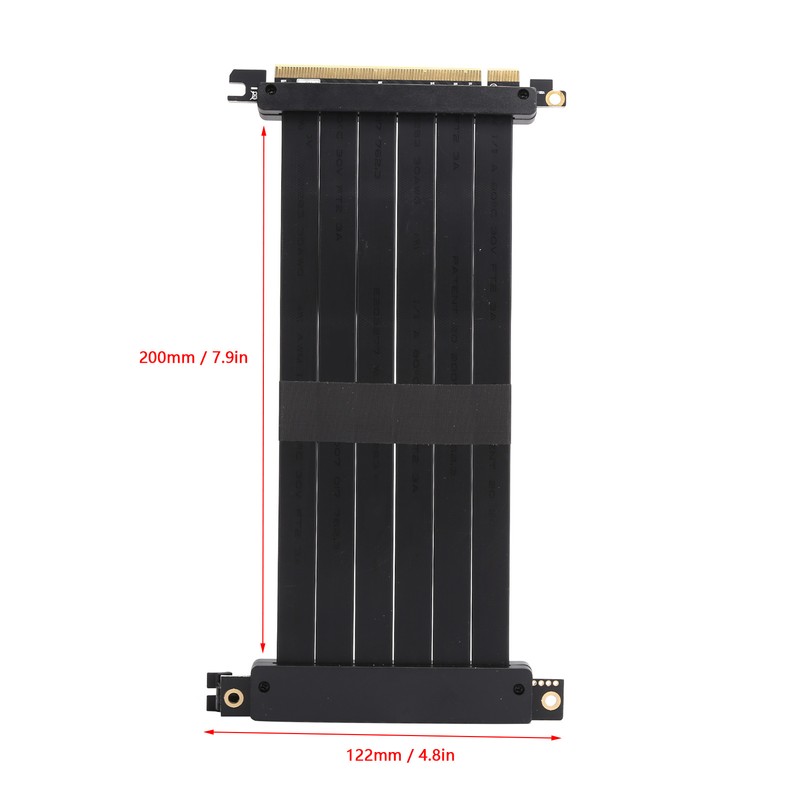 PCI-E 16X 90 Extension Cable Ear Button Slot Connection Ribbon