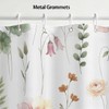 ICTEISOM Cute Floral Shower Curtain, Sage Green Flower Shower Curtains