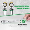 SK Reversible Ratcheting Wrench Set, Combination Wrench Set, 8-Piece, Metric,