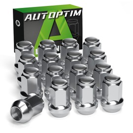 AUTOPTIM M12x1.5 16PCS ATV Lug Nuts - Replacement for Polaris Ranger XP 900/1000, General 1000, RZR S 900, XP 1000, Pioneer 500, 700, 1000 Aftermarket Wheel Lug Nuts Chrome Closed End
