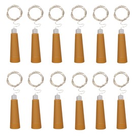 Cadena de luces para botellas de vino, paquete de 12 luces LED de 36.5 pulgadas AAA alimentadas con pilas AAA para botellas de vino, decoración de mesa, Navidad, boda, fiesta, estudio, decoración de