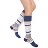 Rejuva Motley Stripe 20-30 mmHg Graduated Compression Socks for Men