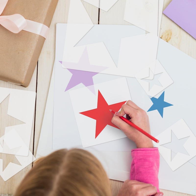 Star Stencil, 8 Pcs Different Size Star Stencils, Star Template