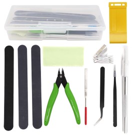 binifiMux 17pcs Basic Model Tools Set Modeler Building Kit for Gundam Car Model Assemble Building