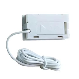 4 x Digital Built-in LCD Thermometer with Remote Sensor Outdoor Sensor - Temperature Monitoring Temperature Room Thermometer for Indoor Office Living Room - for Fridge Freezer Aquarium | White