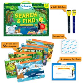 Skillmatics Preschool Learning Activity - Search and Find Animals Educational Game, Perfect for Kids, Toddlers Who Love Toys, Art and Craft Activities, Gifts for Girls and Boys Ages 3, 4, 5, 6