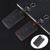 Qirc Leather Car Key Cover Box, For Clio Scenic Megane