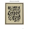 Unbranded Coffee and my dog blanket pattern,50x60"