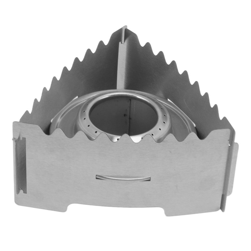 Outdoor Portable Camping Stove Stainless Steel Mini Backpacking Stove for