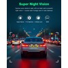 Dash Cam Front and Rear 4K+1080P, UHD Built-in WiFi DashCam