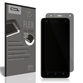 dipos FLEX Privacy Blickschutz-Folie matt passend für Mobicel MX3 Schutzfolie mit 100% Displayabdeckung, Fingerprint-Kompatibel, Case-Friendly, Full Cover, Sichtschutz Filter 2way