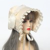 BPURB Women's Mob Cap Victorian Housemaid Bonnet Pilgrim Hat Colonial