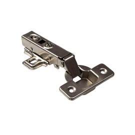 Gedotec Pot Hinge Kitchen Cabinet Pot Hinge Corner Stop Furniture Hinge for Screwing - Clip G20 | Cabinet Hinge with Automatic Closing & Damping | Pack of 2 - Kitchen Hinge with Mounting Plate