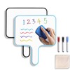 Lemical Double-Sided Magnetic White Board 2 Pack Dry Erase Paddles