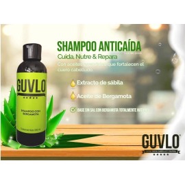 Shampoo Aceite De Bergamota Guvlo Barba Y Cabello, Unisex
