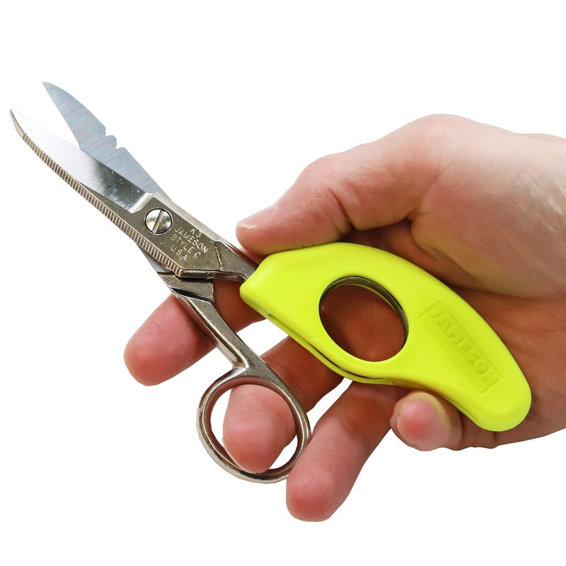 Jameson 32-41NS Electrician Splicer Scissors with Snip Grip Ergonomic Handle