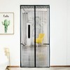 Striped Entrance Door Magnetic Mosquito Screen 90x200cm
