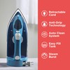 BLACK+DECKER Steam Iron for Clothes with Retractable Cord, Vertical Steaming,