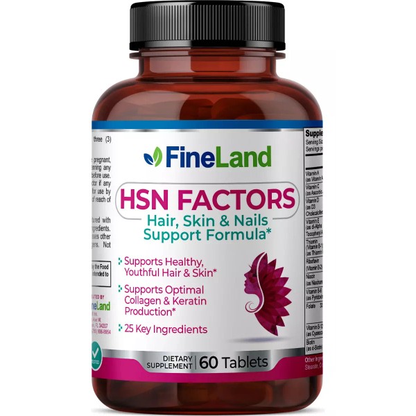 Fineland 60tab Fineland Hsn Factors Ingredientes P/ Cabello Piel Uñas