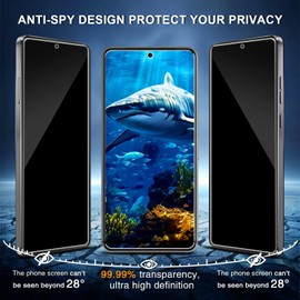 GDRCTech [3-Pack Privacy Screen Protector for Motorola Moto G 5G 2025 Tempered Glass, Bubble Free, Easy to Install, 9H Hardness