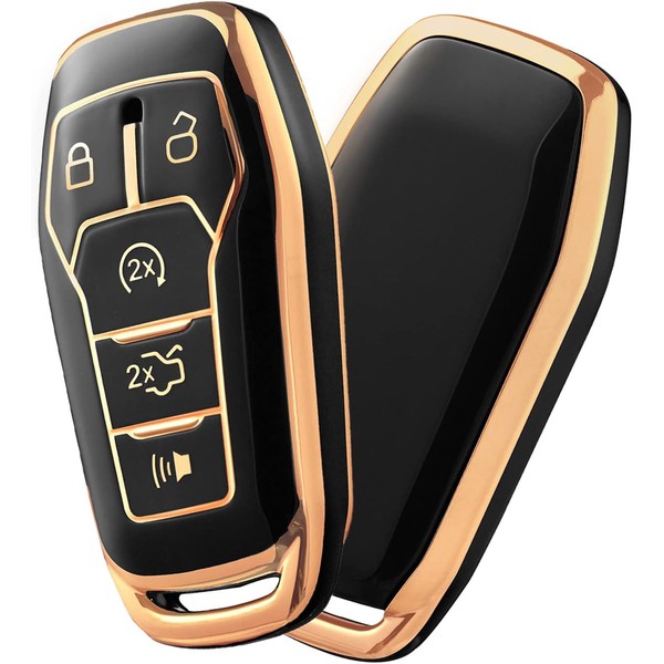 ELOHEI Soft TPU Car Key Fob Case Cover for Ford
