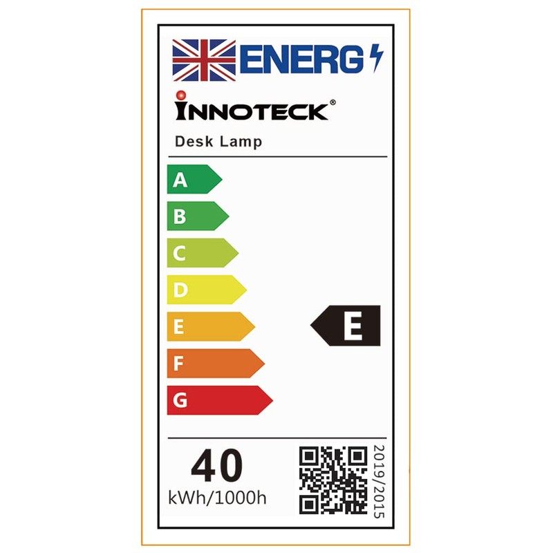 Innoteck Colour Adjustable Desk Lamp, Metal, 40 W, Pink