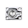Seachoice 36661 Chrome-Plated Cast Brass Square Flush Hatch Ring Pull,
