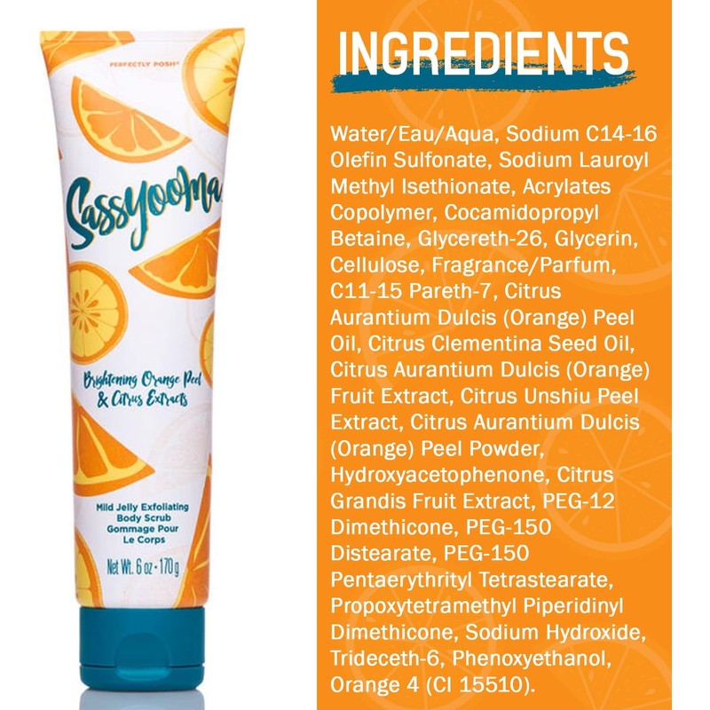 Sassyooma exfoliating body wash Perfectly Posh