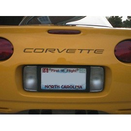 Rear Bumper Vinyl Inlay Decal - C5 Corvette 97-04 - (Color: Silver)
