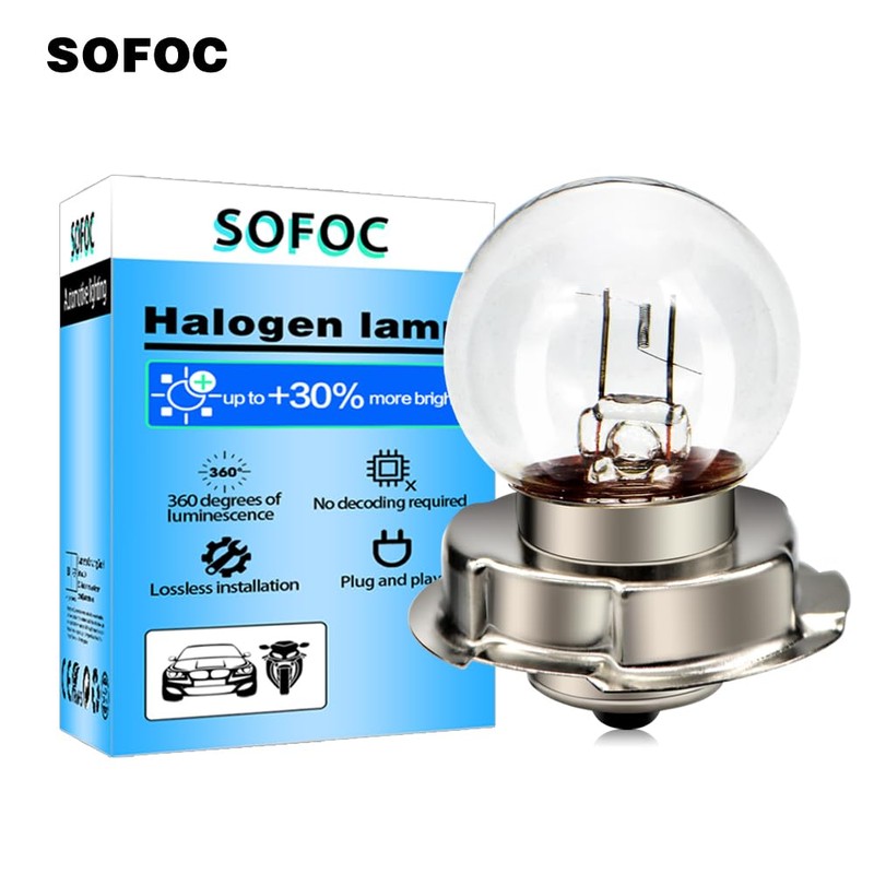SOFOC -P26S Halogen Motorcycle Headlight Bulb 12 V 15 W