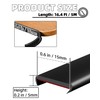 U-Shape Black TPE Edge Banding 16.4Ft Self-Adhesive Flexible Edge Trim,