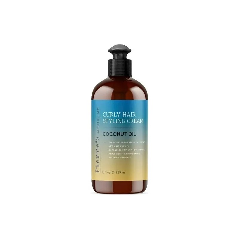 Crema Para Peinar Cabello Rizado Aceite De Coco 237ml Pierre´s