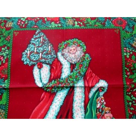 Red Rooster Fabric Red Rooster "Father Christmas" in Reds & Greens Tote or Pillow? $2.50