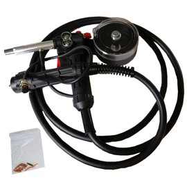 INTBUYING Euro Adpator MIG Welder Spool Gun Wire Feed with 9.8ft Cable, 10pcs Conductive Nozzle Spool Gun MIG Welding Gun Torch