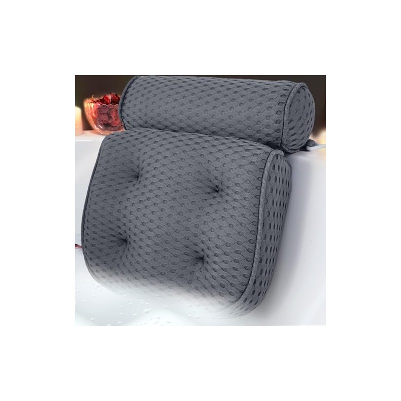 AEROiVi Luxury Bath Pillows for Tub，Bath Pillow Bathtub Pillows for