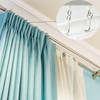80 Pieces Curtain Hooks Gliders Curtain Gliders Shower Curtain Hooks