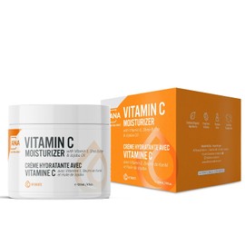 All Natural Advice Hidratante de vitamina C para cara y cuello, hidratante e iluminador facial con vitamina E, manteca de karité, aceite de jojoba, ácidos multifruta y botánicos orgánicos, (4 onzas líquidas)