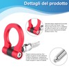 Car Towing Eye, Universal Aluminum Alloy Towing Eye Car Tow